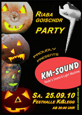 Party Flyer: Kisslegg Riabagoischterparty am 25.09.2010 in Kilegg