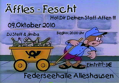 Party Flyer: ffles - Fescht am 09.10.2010 in Alleshausen