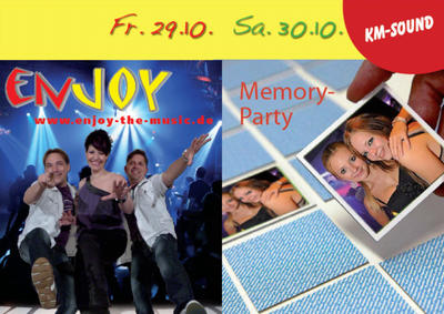 Party Flyer: Mostfest-Party Bergatreute Memory-Party am 30.10.2010 in Bergatreute