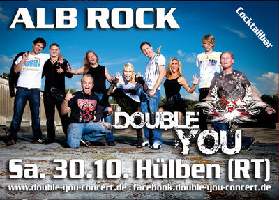 Party Flyer: Double You - Alb Rock - Hlben am 30.10.2010 in Bad Urach