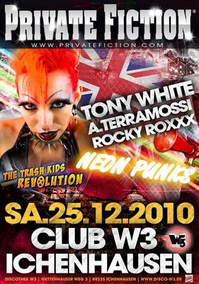 Party Flyer: PRIVATE FICTION @ W3 am 25.12.2010 in Ichenhausen
