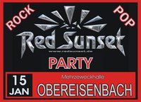 Party Flyer: RED SUNSET in der MZH Obereisenbach (FN) am 15.01.2011 in Tettnang