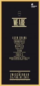 Party Flyer: WE ARE - ASEM SHAMA am 08.01.2011 in Rostock