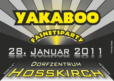 Party Flyer: YAKABOO-Party am 28.01.2011 in Hokirch