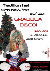 Party Flyer: Graddla Disco 2011 am 14.01.2011 in Ummendorf
