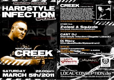 Party Flyer: Hardstyle Infection Spezial am 05.03.2011 in Rostock