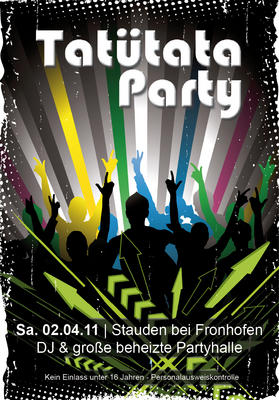 Party Flyer: Tattata Party am 02.04.2011 in Fronreute