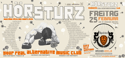 Party Flyer: HRSTURZ im Speicher The Club Rostock am 25.02.2011 in Rostock