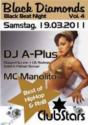 Party Flyer: BLACK DIAMNDS Black beat Night Vol.4 am 19.03.2011 in Bad Schussenried