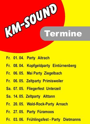 Party Flyer: Frhlingsfest in Dietmanns mit KM-Sound am 03.06.2011 in Bad Wurzach