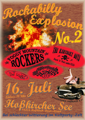 Party Flyer: Rockabilly Explosion No. 2 am 16.07.2011 in Hokirch