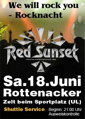 Party Flyer: Rocknacht 2011 Rottenacker am 18.06.2011 in Rottenacker