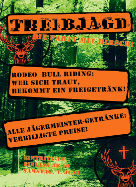 Party Flyer: Treibjagd Party - Musikverein Friedberg e.V. am 04.06.2011 in Bad Saulgau