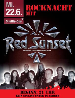Party Flyer: Red Sunset @ Sommerfest Ritissen am 22.06.2011 in Ehingen a.d. Donau