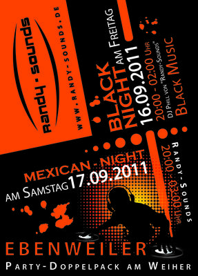 Party Flyer: Mexican-Night mit Randy-Sounds am 17.09.2011 in Ebenweiler