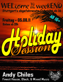 Party Flyer: WELcome the weekEND - Holiday Special I (Party ab 16) am 05.08.2011 in Stuttgart