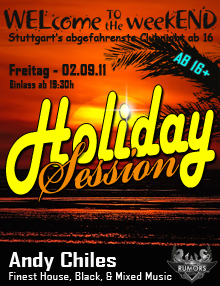 Party Flyer: WELcome the weekEND - Holiday Special III (Party ab 16) am 02.09.2011 in Stuttgart