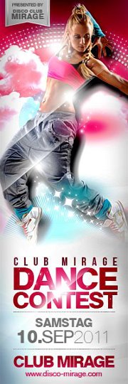 Party Flyer: MIRAGE DANCE CONTEST am 10.09.2011 in Senden