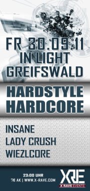 Party Flyer: Hardstyle & Hardcore am 30.09.2011 in Greifswald