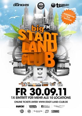 Party Flyer: bigFM Stadt-Land-Club Ulm/Neu-Ulm - Su.Casa am 30.09.2011 in Ulm