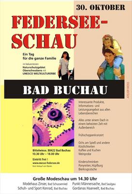 Party Flyer: Federsee-Schau, ein Tag fr die Familie - Bad Buchau 30.10.2011 am 30.10.2011 in Bad Buchau