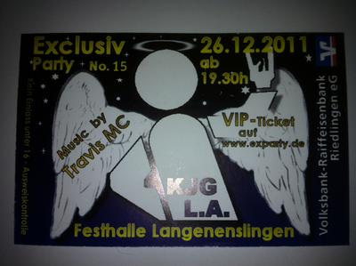 Party Flyer: Exclusiv Party No. 15 am 26.12.2011 in Langenenslingen