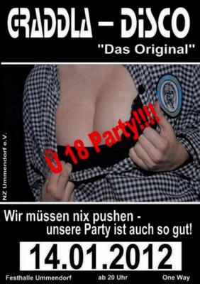 Party Flyer: Graddla-Disco 2012 am 14.01.2012 in Ummendorf