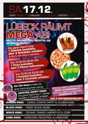 Party Flyer: Lbeck rumt MEGA ab! am 17.12.2011 in Stockelsdorf