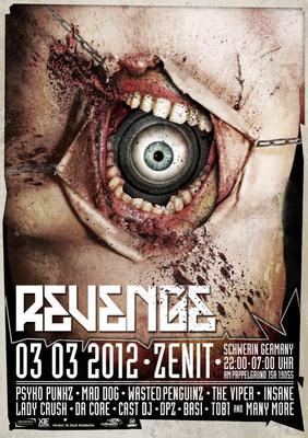 Party Flyer: Revenge im Zenit Schwerin am 03.03.2012 in Schwerin