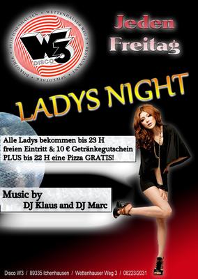 Party Flyer: Ladies Night @ W3 am 02.11.2012 in Ichenhausen