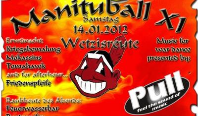 Party Flyer: Manituball am 14.01.2012 in Schlier