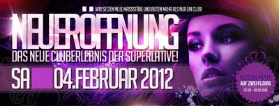Party Flyer: DIE MEGA ERFFNUNGSPARTY @ DISCO CLUB MIRAGE am 04.02.2012 in Senden