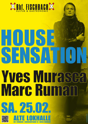 Party Flyer: House Sensation am Bodensee am 25.02.2012 in Friedrichshafen