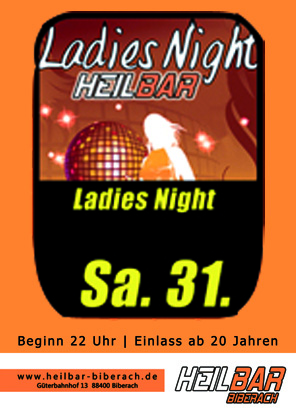 Party Flyer: Ladies Night @ HeilBar am 31.03.2012 in Biberach an der Ri
