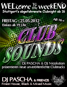 Party Flyer: WELcome to the weekEND - Club Sounds (ab 16) am 25.05.2012 in Stuttgart