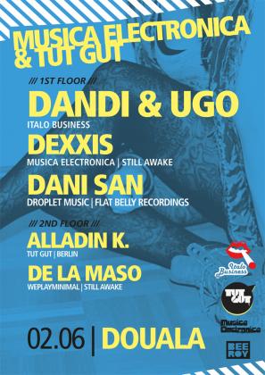 Party Flyer: Musica Electronica & tut gut im Douala Ravensburg am 02.06.2012 in Ravensburg