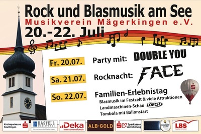 Party Flyer: FACE - live Rock am Mgerkinger See am 21.07.2012 in Trochtelfingen