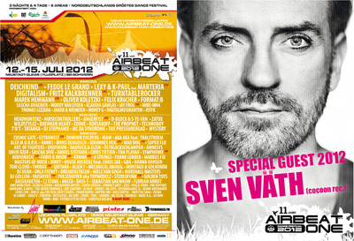 Party Flyer: AIRBEAT ONE 2012 / Dance Festival am 14.07.2012 in Neustadt-Glewe