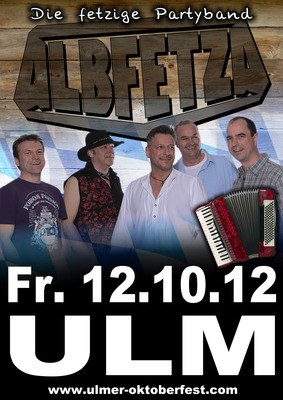 Party Flyer: ALBFETZA - Oktoberfest Friedrichsau Ulm am 12.10.2012 in Ulm