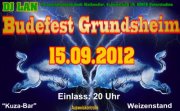 Party Flyer: Budefest Grundsheim am 15.09.2012 in Grundsheim
