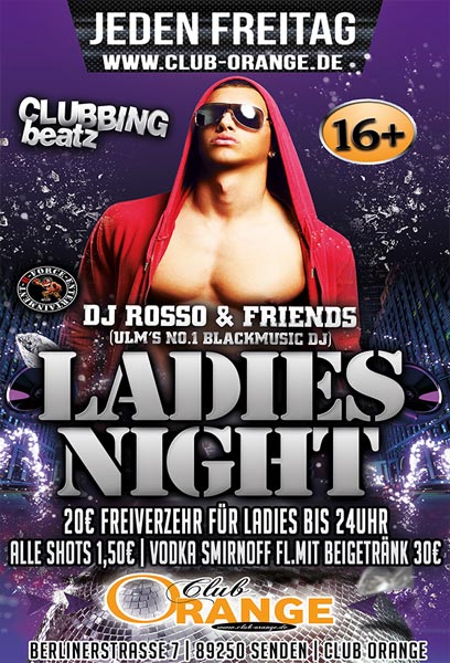 Party Flyer: Club Orange - Ladies Night am 05.10.2012 in Senden