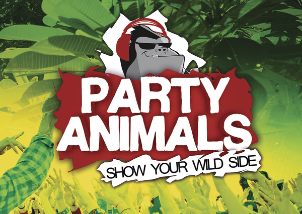 Party Flyer: PARTY ANIMALS - Show your wild side!  am 16.11.2012 in Mietingen