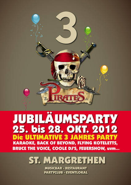 Party Flyer: KARAOKE SINGALONG die Karaoke Party mit Live Band am 25.10.2012 in St. Margrethen