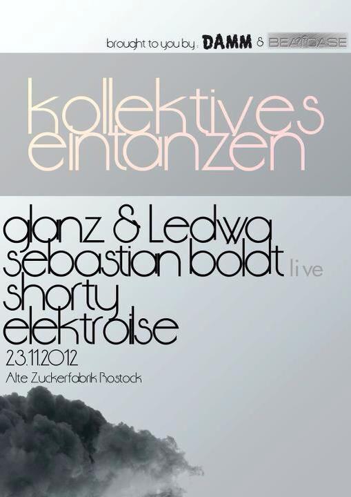 Party Flyer: kollektives eintanzen - alte zuckerfabrik am 23.11.2012 in Rostock
