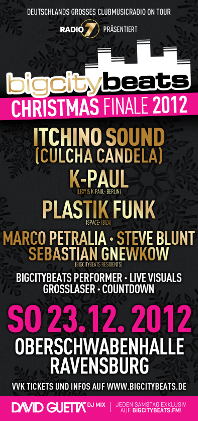 Party Flyer: BigCityBeats Vol. 17 - Das Christmas Finale 2012 - Oberschwabenhalle Ravensburg am 23.12.2012 in Ravensburg
