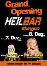 Party Flyer: HeilBar Ehingen - Grand Opening - Samstag am 08.12.2012 in Ehingen a.d. Donau