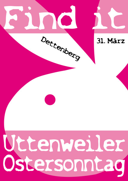 Party Flyer: FIND IT Dettenberg Uttenweiler am 31.03.2013 in Uttenweiler