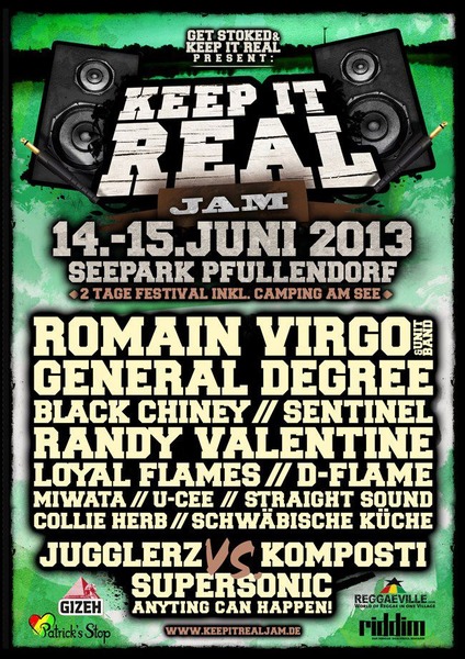 Party Flyer: Keep It Real jam 2013 festival Edition am 14.06.2013 in Pfullendorf