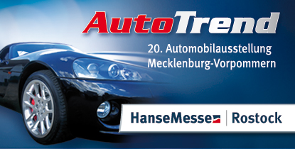 Party Flyer: AutoTrend - 20. Automobilausstellung MV am 06.04.2013 in Rostock