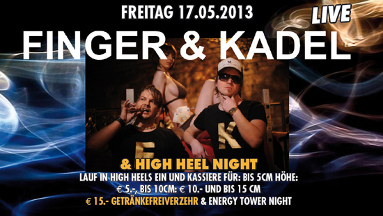 Party Flyer: Finger & Kadel und High Heel Night am 17.05.2013 in Lbeck